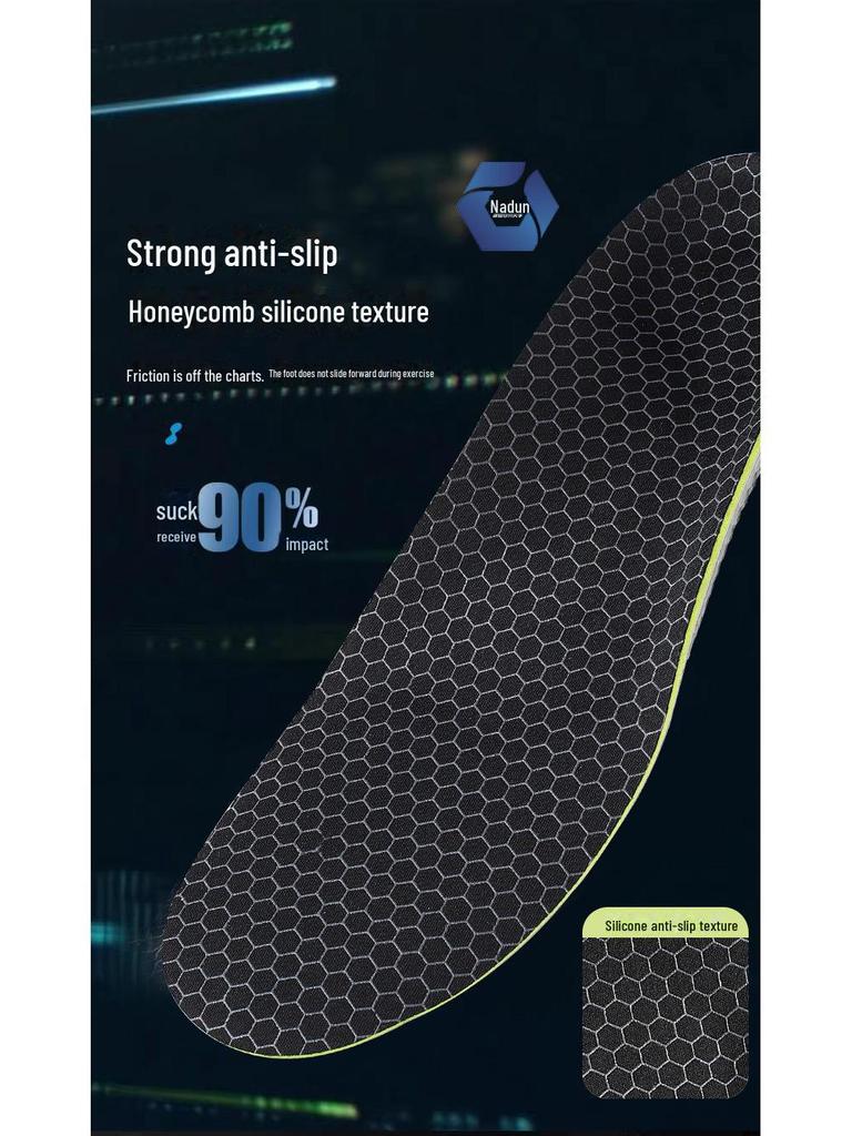 Orthopedic Arch Support Sports Insoles: Comfortable, High Elastic, Shock-Absorbing, Breathable, Sweat-Absorbing for Badminton
