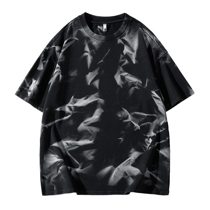 Sommer Handgemachtes Batik-T-Shirt - Dopaminfarben-Kollektion