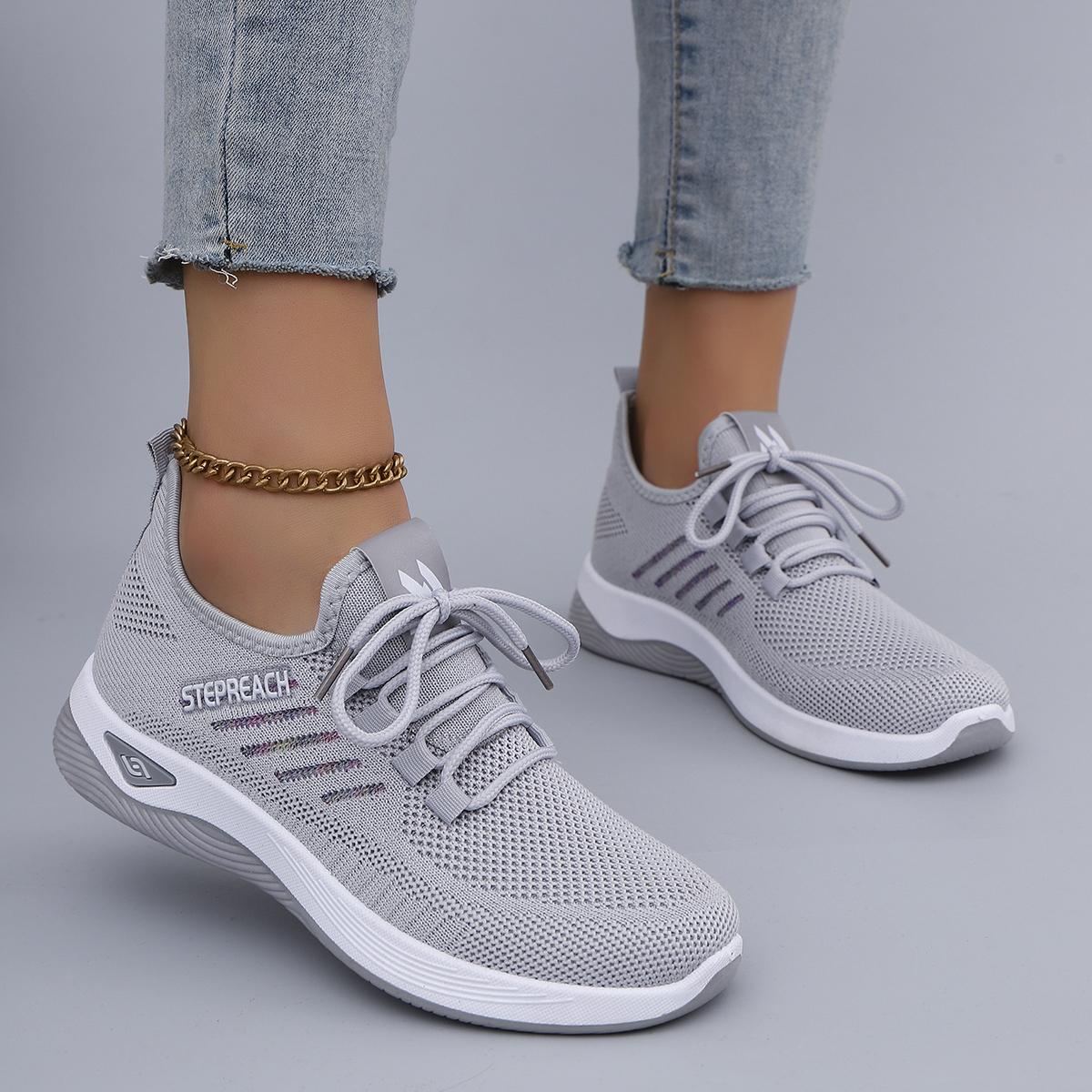

Spring And Autumn New Women S Casual Lace Up Comfortable, Breathable, Lightweight And Wear-Resistant Sports Shoes 37