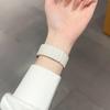 Magnetic loop strap for Fitbit watch versa 4/3 two color silicone band for versa 2/1 sport Bracelet replacement Wristband