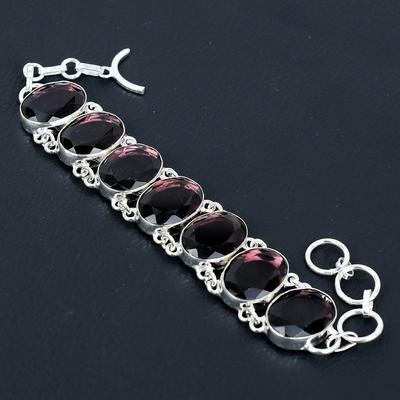 Pink Amethyst Gemstone Bracelet, 925 Sterling Silver Jewelry Bracelet, Amethyst Gemstone Jewelry Bracelet For Women Bracelet Gifts For Her