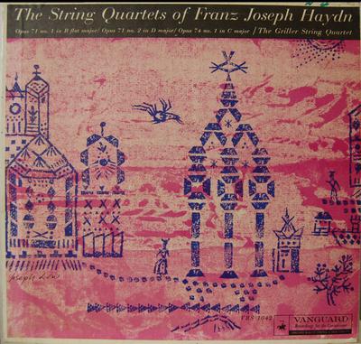LP Record JOSEPH HAYDN, THE GRILLER STRING QU - The String Quartets Of Franz Joseph VRS1042 Vanguard 1959 US Classical Used