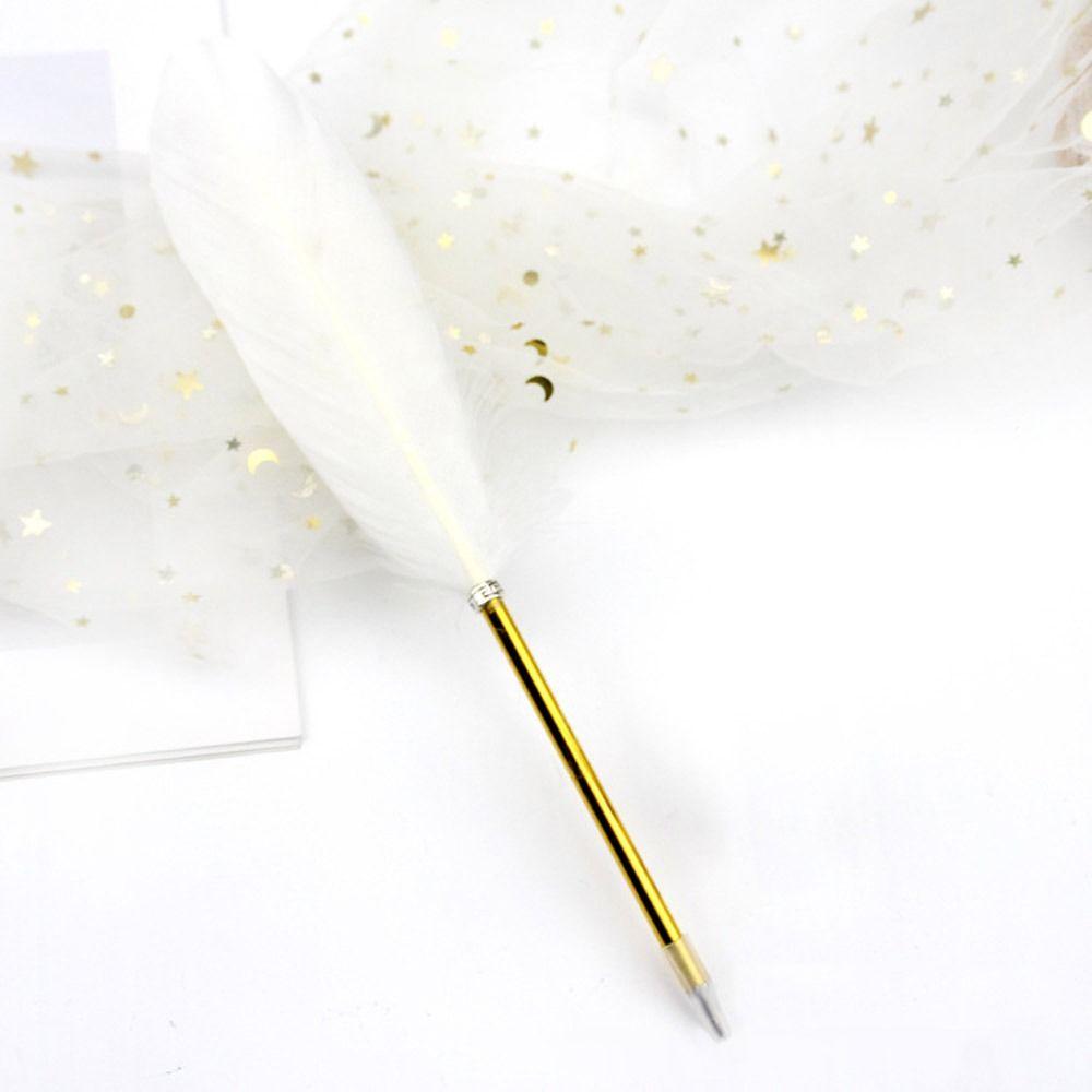 Szkolne artykuły biurowe Gładkie nowatorskie artykuły piśmiennicze Pióro z piórem Narzędzie do podpisywania Długopisy kulkowe