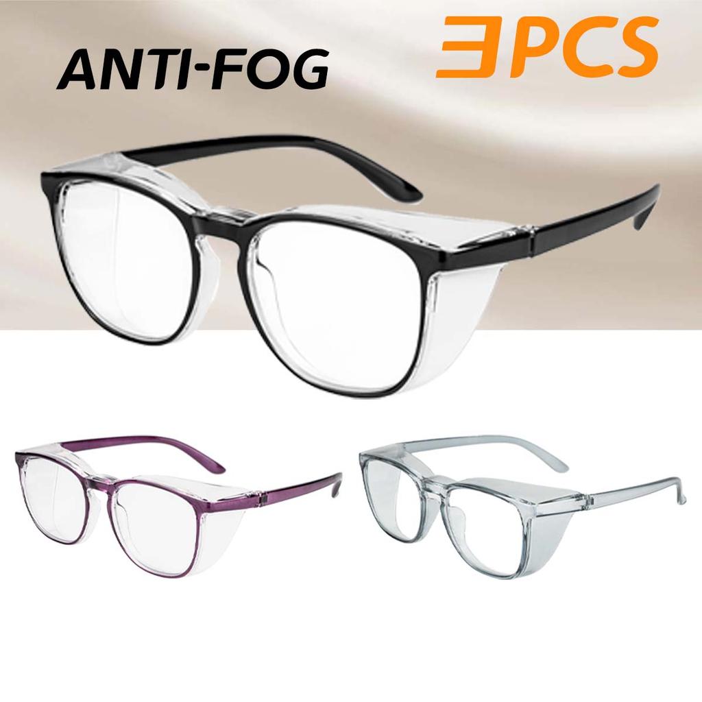 3PCS Multi-coloured PC Anti-flecking Pollen Goggles Men's and Women's Sunglasses Anti-blue Light Radiation Glasses