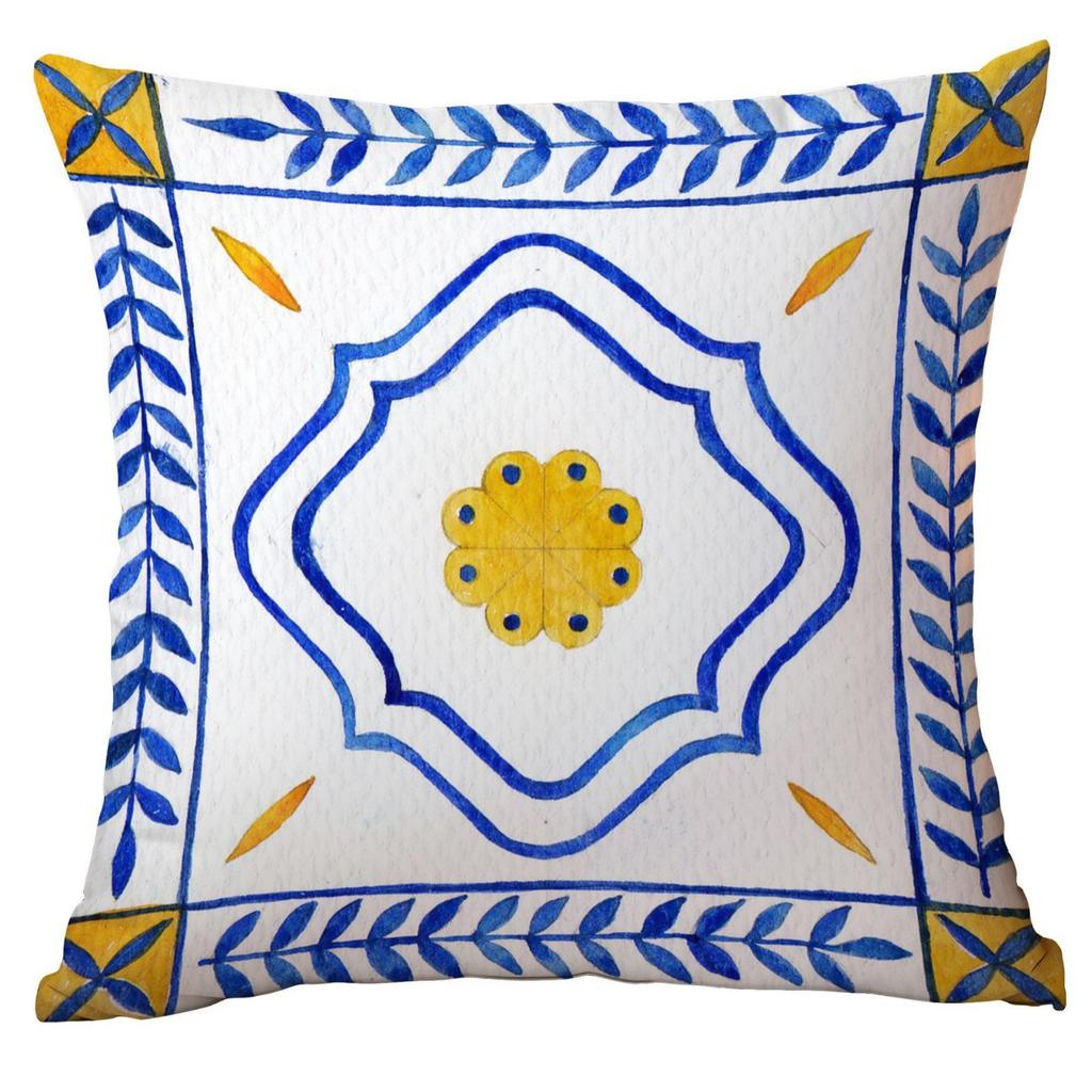 Geometric Summer Lemon Pillow Case Home Sofa Cushion Pillow Case