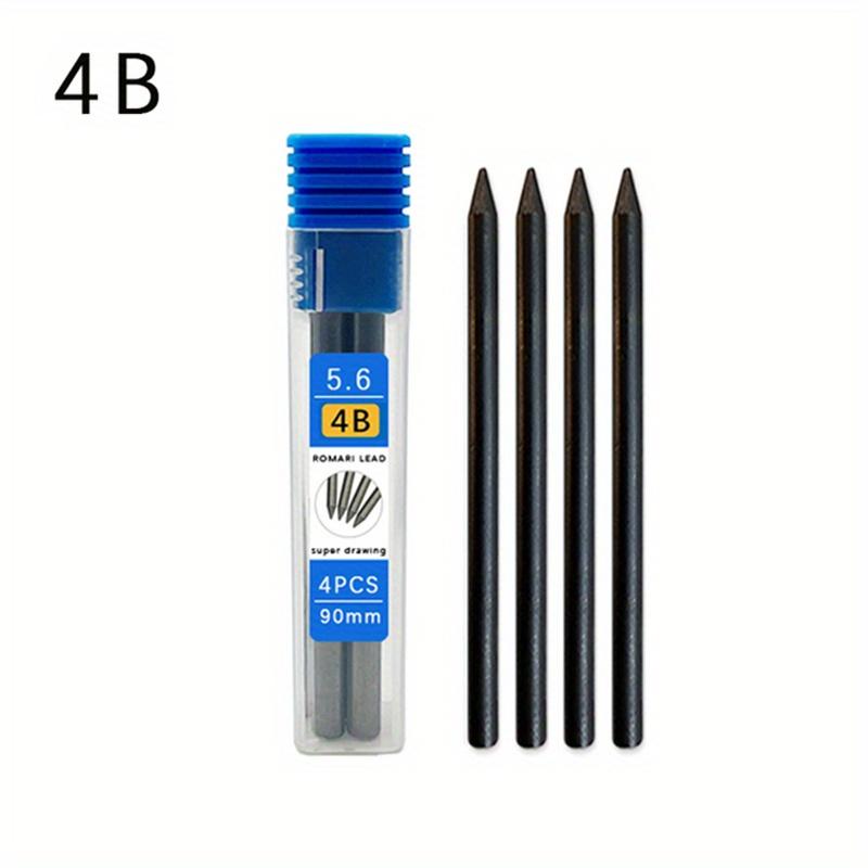 5.6mm Metal Mechanical Pen 2b/4b/6b/8b Pencil Refill Art Painting Drawing Writing Tool School Stationery Sketch Automatic Pencil