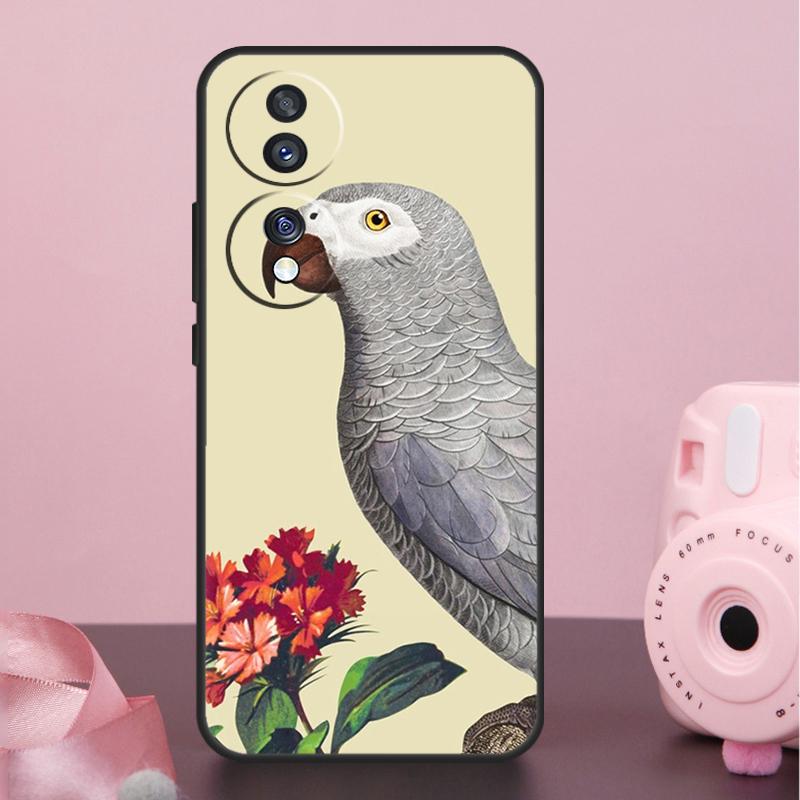 African Grey Parrot Case For Honor X9a X8a X7a X6a X7 X8 X9 X9b X8b Honor 10 50 70 90 Lite Magic 6 5 Pro Cover