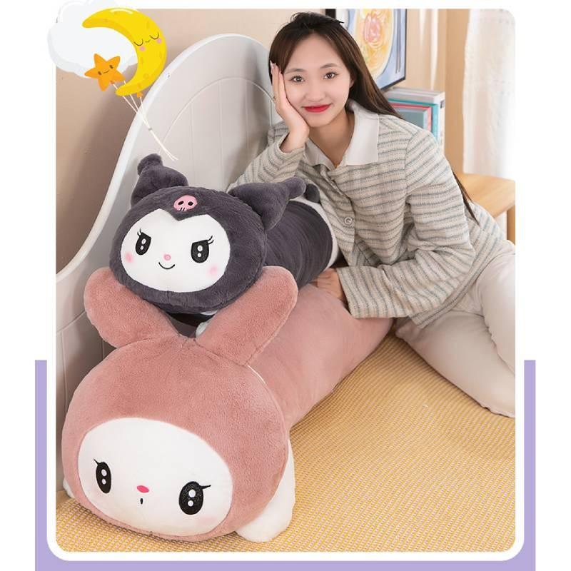 Adorable Cartoon And My Melody Plush Toy Long Pillow For Cozy Naps And Sleep