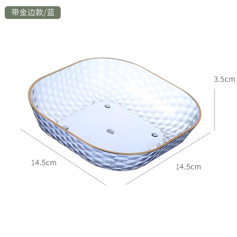 Household Spit Bone Saucer Hot Phnom Penh Dining Table Bone Saucer Plastic Pe Snack Plate Fruit Pastry Plate Garbage Residue Plate