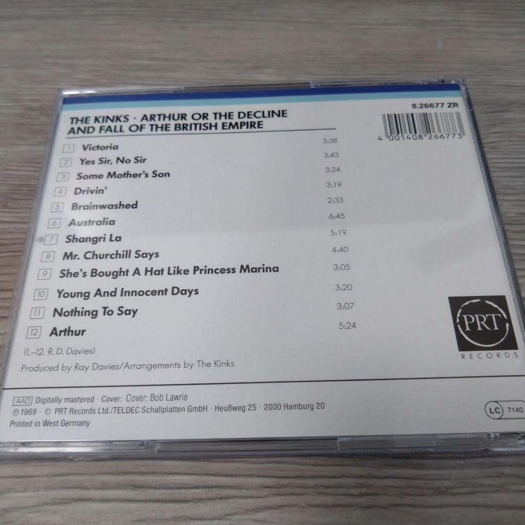 [USED] The Kinks Arthur West German CD Kinks Arthur