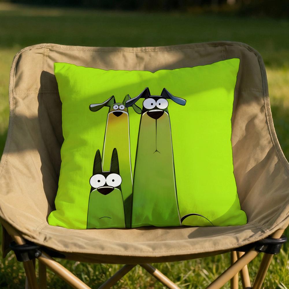Cartoon Doberman Pinscher Cushion Cover Soft Reversible Durable Pillow Cover MultiScene Use for Home Car Daily Comfort