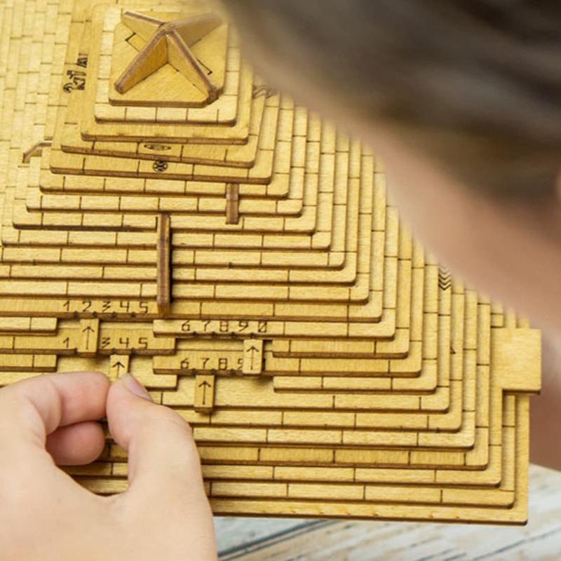 Cheap Puzzlebox Pyramid Art Puzzle Box for Adults Unique Wooden