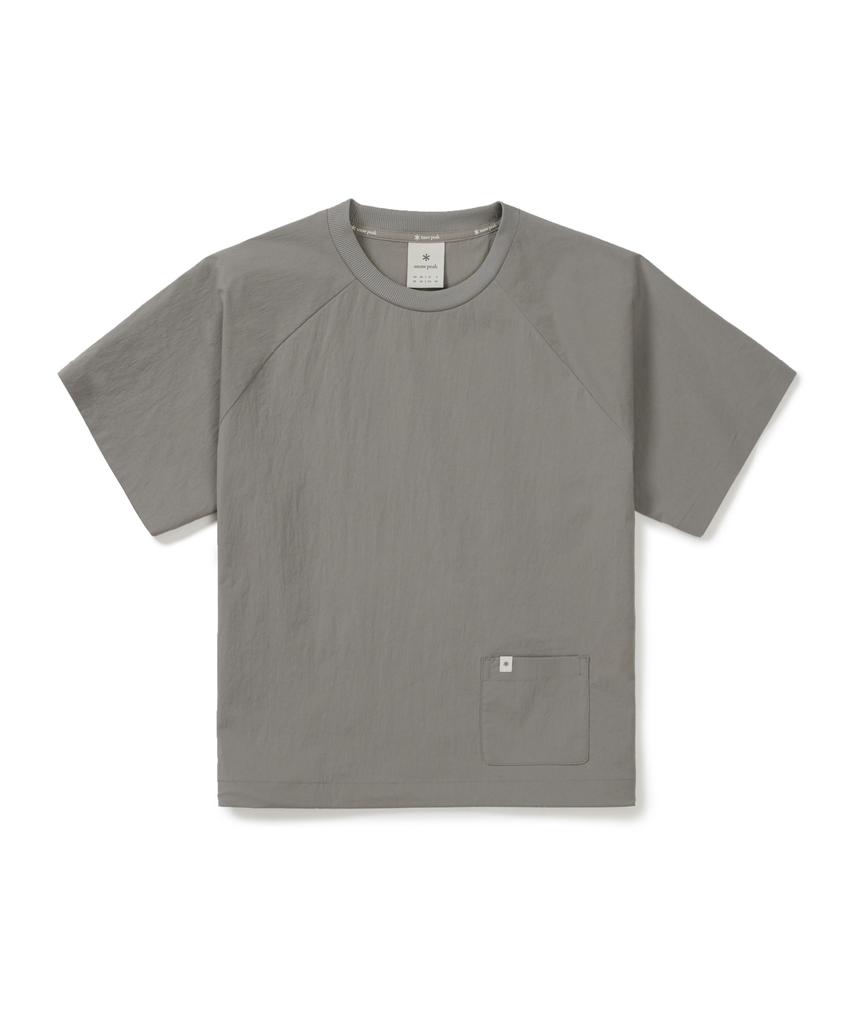 SNOWPEAK APPAREL Root Women'S Pocket Short Sleeve T-Shirt (S26Mwrts61) Vintage Gray