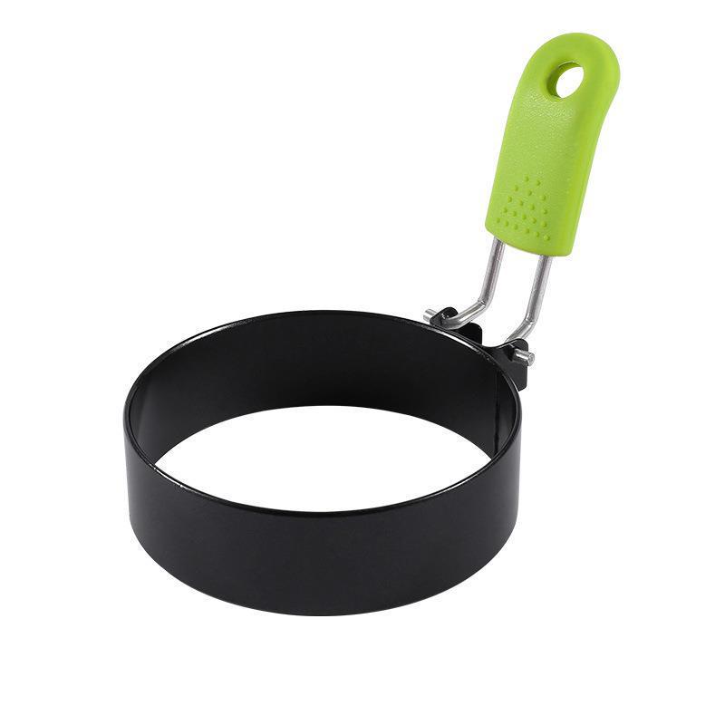 Stainless Steel Non-stick Egg Ring with Folding Handle