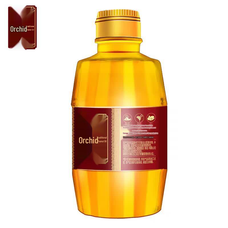 Hujihua Cold-Pressed Peanut Oil (400ml x 6)