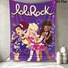 LoliRock Anime Wall Tapestry Aesthetic Wall Hanging Printed Fabric Blanket Decorative Tapestries for Bedroom Living Room Home Decor