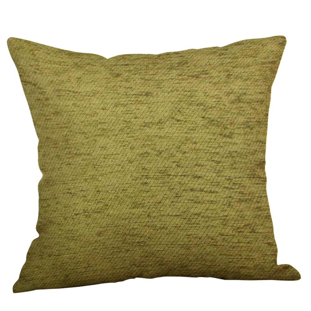 Green Lime Natural Cotton Linen Pillow Case Sofa Cushion Cover Home Decor