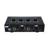 2 Channel Microphone Sound Interface Amplifier with Reverb 2 Input 48V Phantom Power Rechargeable Compact Design for