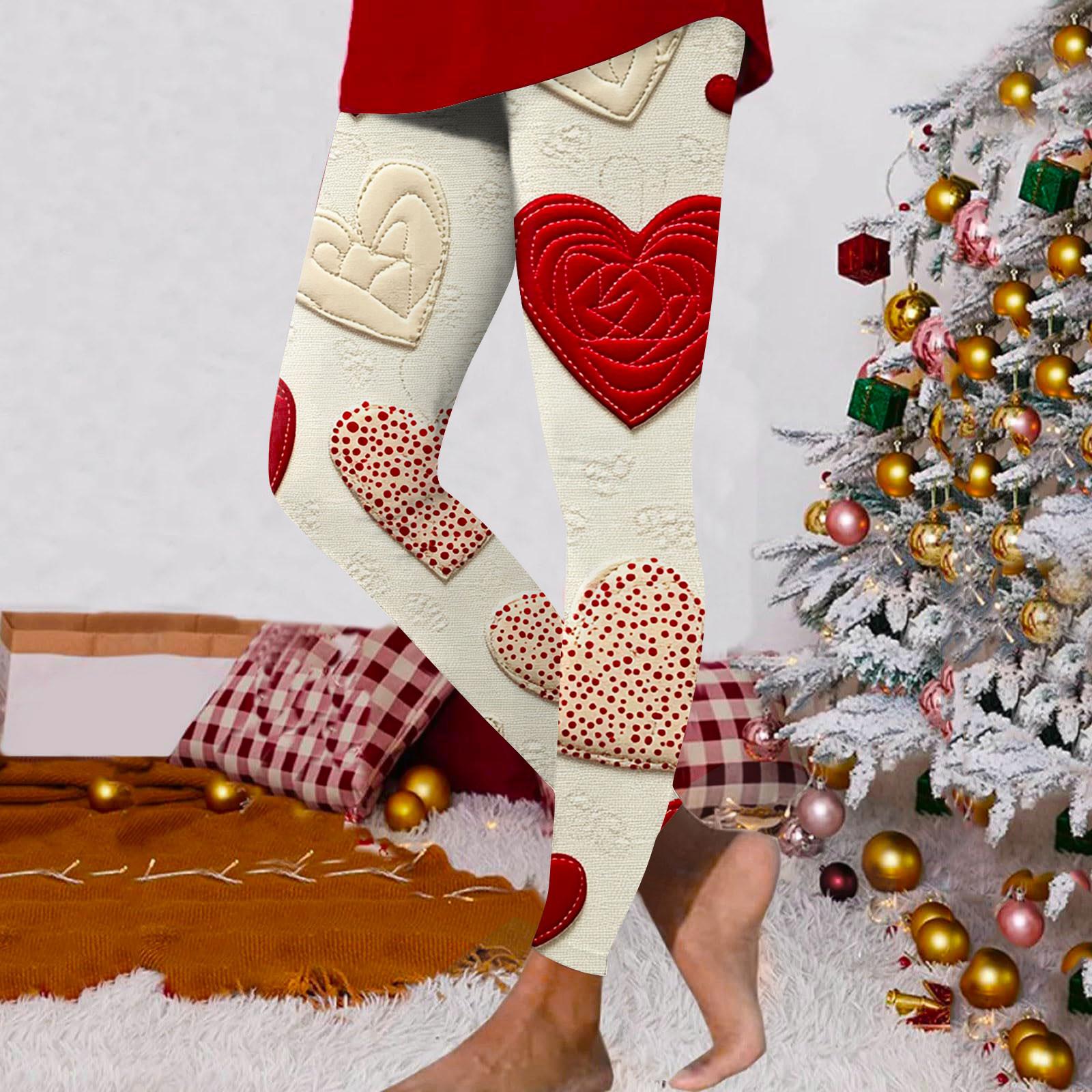 

Женские модные повседневные брюки для занятий йогой с принтом ко Дню святого Валентина L бежевый