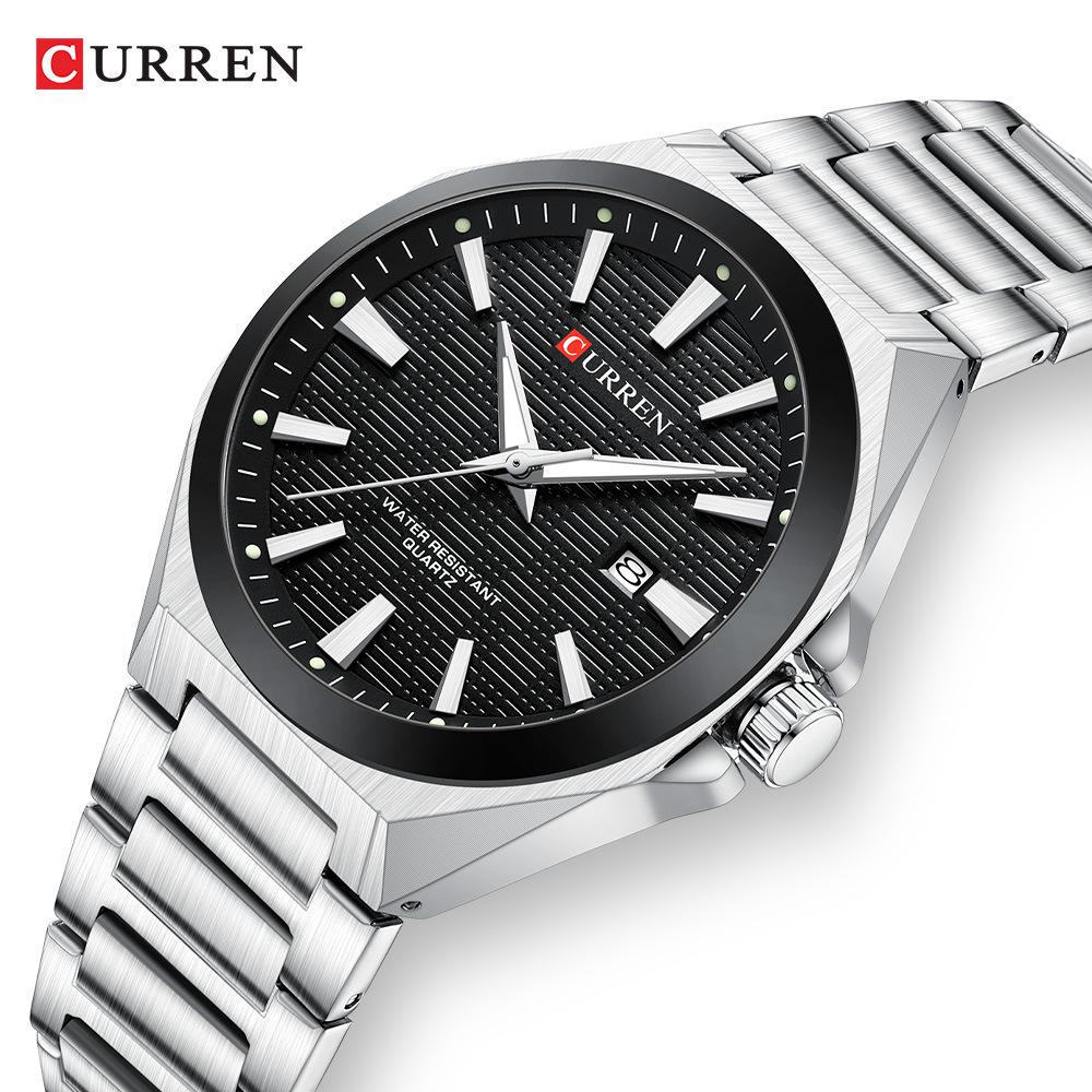 CURREN 8494 Men's Classic Calendar Quartz Watch with Steel Band