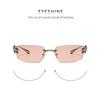 Ins Korean Fashion Y2k Rimless Sunglasses Women Luxury Brand Square Sun Glasses Personality Punk Eyeglasses Female Eyewear