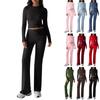 Two Piece Sets For Women Casual Loose Long Sleeve Shirts And High Waisted Drawstring Shorts Tracksuit Fall Outfits