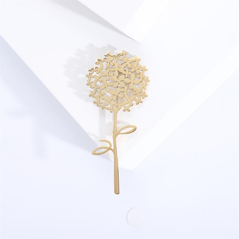 Fashionable Sophisticated Dandelions Lapel Pin with Dripping Oil Designs Contrast Accessory for Party Supplies Costumes