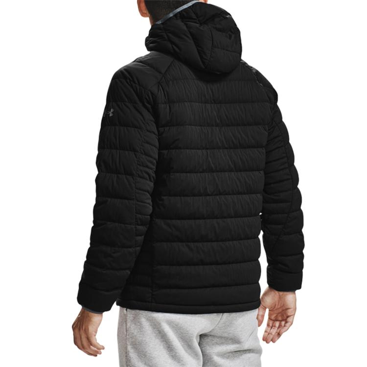 Under Armour Stretch Daunenjacken Herren Schwarz Mit Kapuze Moderat Sonstige 1355858-001