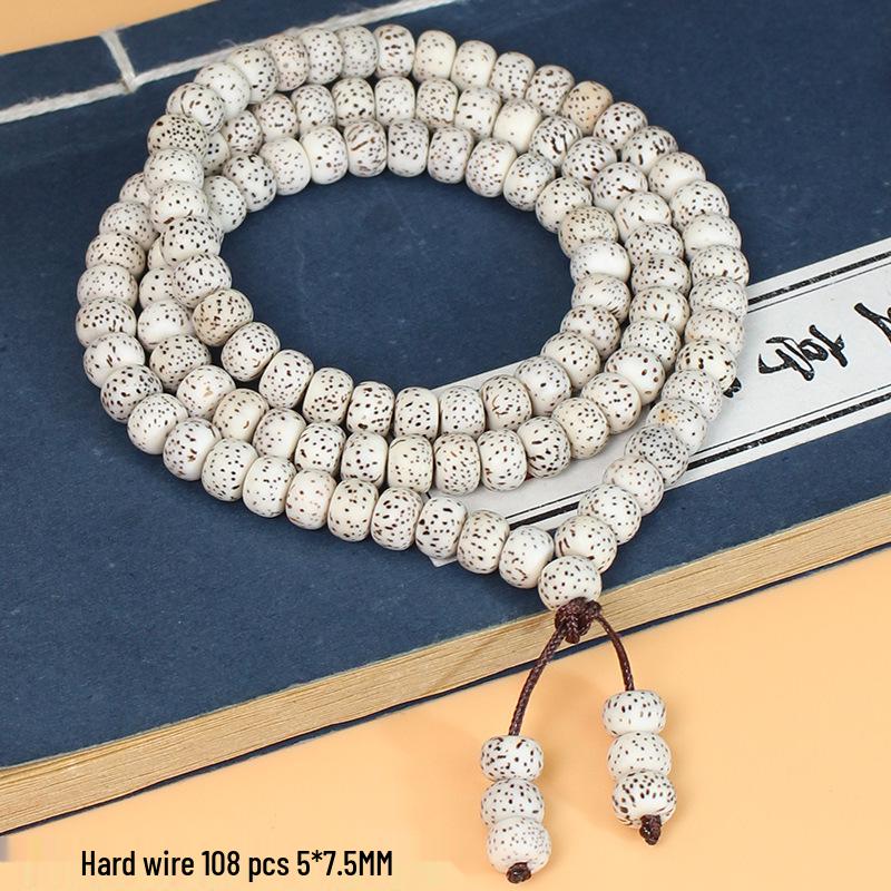 Hainan Star Moon Bodhi 108 Bead Rosary Bracelet Necklace