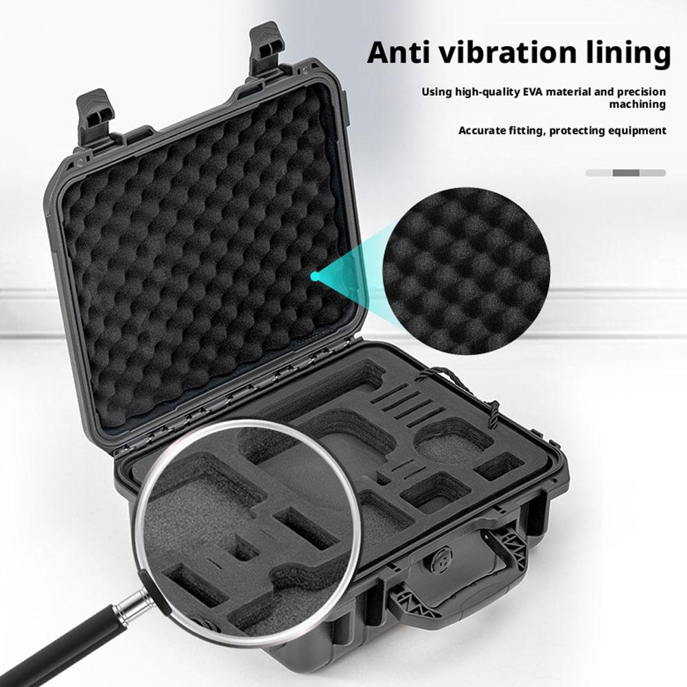 Portable Double Layer Travel Hard Case For DJI Action 6 Camera Accessories Anti Drop Carrying Case Storage Waterproof Box