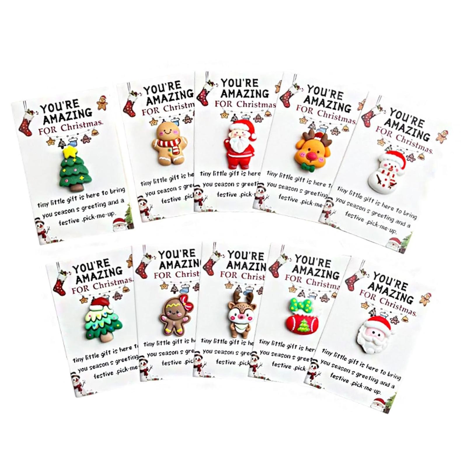 10PCS Christmas Positive Pocket Hug Cute Pocket Hug Token Xmas Gifts for Him & Her Friend Sister Brother
