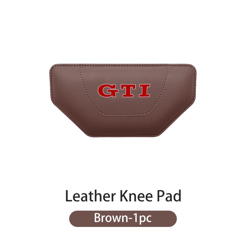 For Volkswagen VW Car Leg Fatigue Relief Pad Auto Trapeze Leather Knee Cushion Beetle CC B5 B6 B7 EOS GTI MK2 MK4 MK5 MK6AO2
