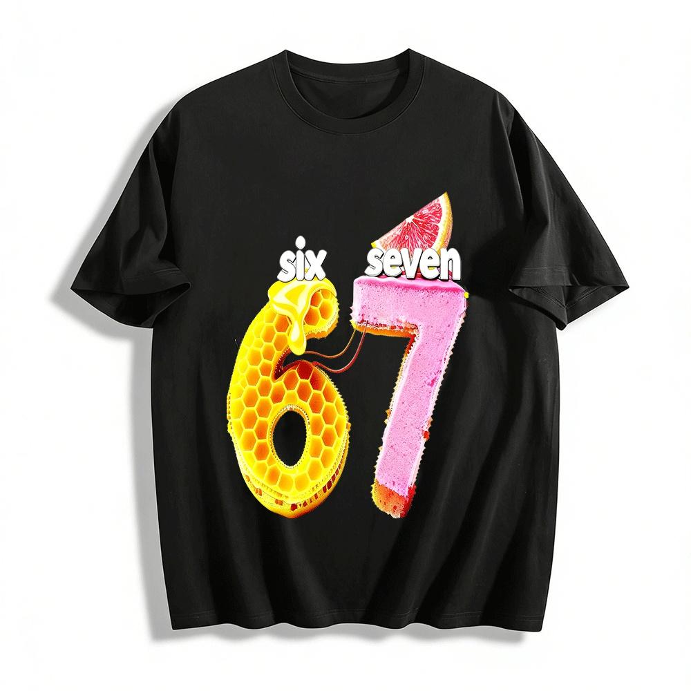 

Fun Honeycomb 6 Grapefruit 7 Print Unisex Casual T-Shirt Pure cotton T-shirt XXS