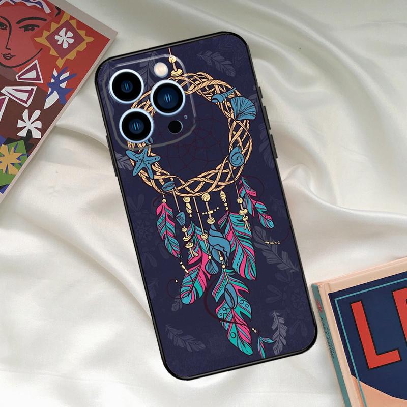 Dream Catcher Phone Case For iPhone 15 14 12 11 13 16 17 Pro Max 15 16 Plus 13 Mini 16e 17 Air Funda Cover