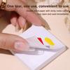 50Pcs Nail Gel Palette Painting Tool Waterproof Nail Polish Color Mixing Tray Disposable Tearable Color Tinting Paper Glue Book