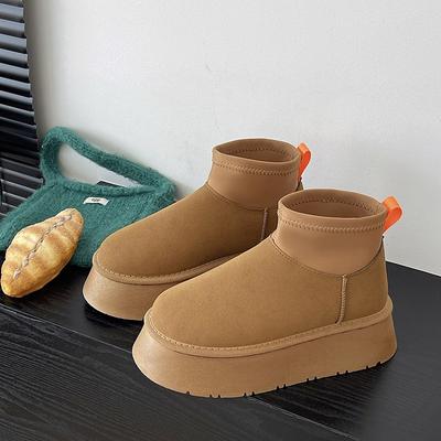 Cizme cu platformă pentru femei de iarnă Cizme de zăpadă din pluș pentru femei Ghete de iarnă pentru femei Cizme din bumbac Pantofi plat anti-alunecare Botas Mujer I10
