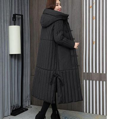 Winter Literarischen Retro Frauen Maxi Verdickten Mantel Mit Kapuze Einreiher Plus Größe 3xl Parka Kleidung