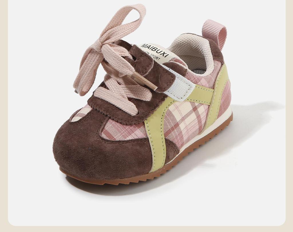 Spring Baby First Walker Non-Slip Sports Shoes for Kids – Korean Style Training Shoes for Boys & Girls, Stylish Small Board Design.