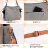 Welltude Canvas Tote Bag, Shoulder Bag, Crossbody Bag, for Commuting, School, and More, Solid Color, Unisex (Khaki)
