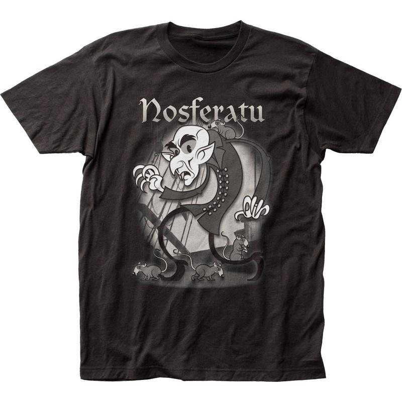 Nosferatu Rubberhose Unisex T-Shirt Classic Pop Culture Horror Movie Tee New Black M