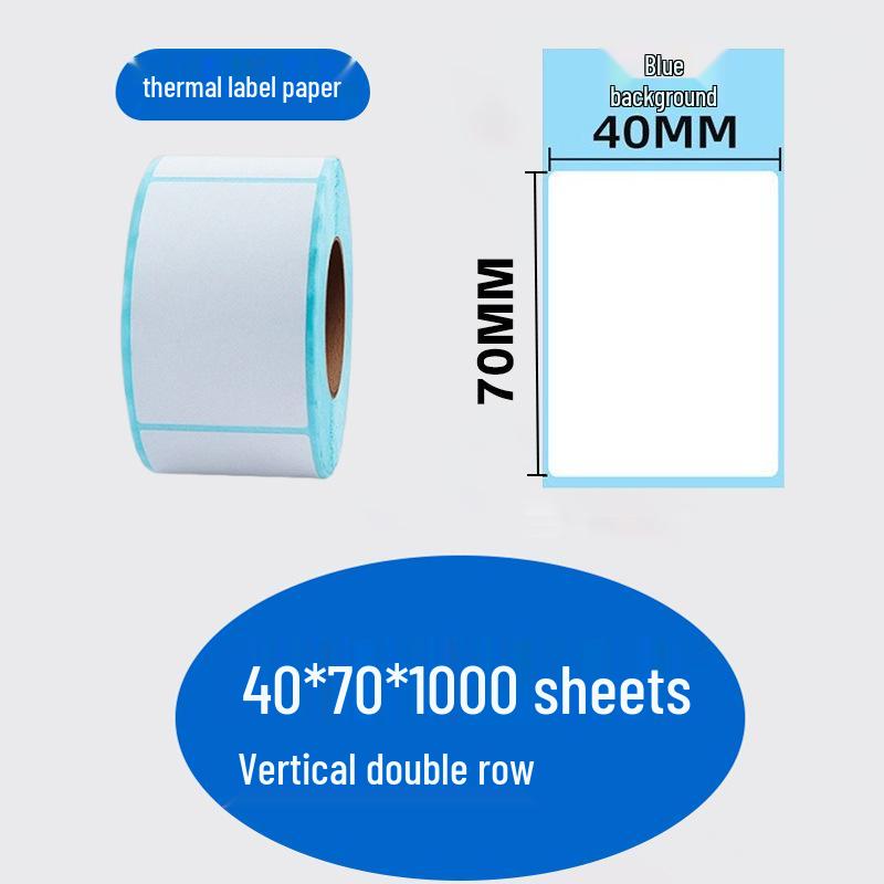 Durable Self-Adhesive Thermal Label Paper for Electronic Scales - Barcode Stickers (Sizes: 80x60, 50x40, 30)