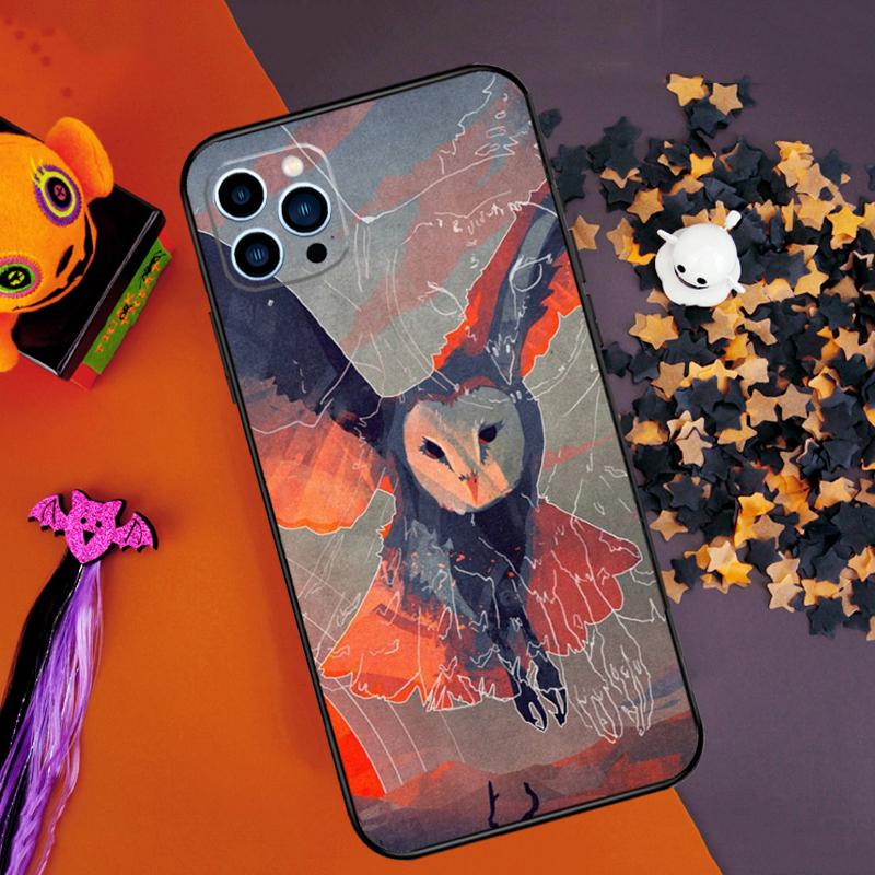 Owl Watercolor Animal Bumper Case For iPhone 16 14 15 Pro Max 11 12 13 Pro Max Mini XR 16e 16 15 Plus Phone Cover