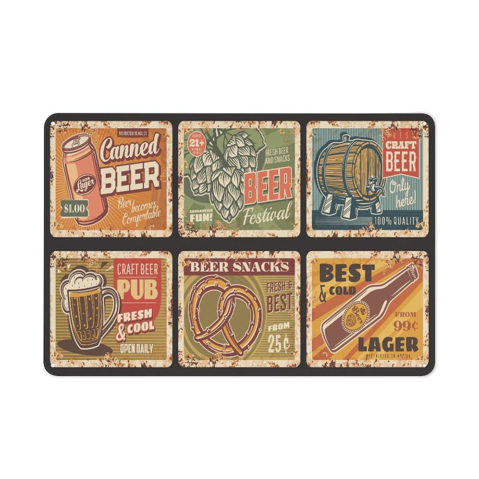 

Одна упаковка Горизонтальная Ретро Металлическая Жестяная Настенная Картина 2030см 3040см Винтажный Настенный Постер для Дома Бара Кафе Гаража Кухни Гостиной 20*30CM