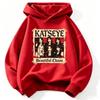 KATSEYE Beautiful Chaos Vintage Poster Kids Hoodie, Retro Group Photo Graphic Pullover Sweatshirt Unisex Boys Girls Kpop Fan Streetwear Tops