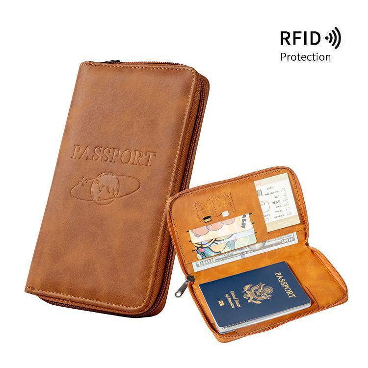 

RFID Travel Wallet: Anti-theft Passport & Ticket Cover Basic
