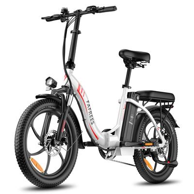 Fafrees F20 18Ah Elektrisches faltbares City-E-Bike, 3 Fahrmodi, 7 Gänge, 20x3,0-Zoll-Fettreifen, maximale Reichweite von bis zu 95 km.