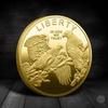 Souvenir Coin American Eagle of Liberty Commemorative Coin Double Eagle Lucky Gold Silver Coin Commemorative Medal