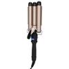 3 Barrel Curling Iron Wand Hair Waver Curler Iron Hair Waving Styling Tools Gold 110‑240VEU P Lug 32mm
