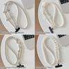 Delicate Love Heart Bowknot Crossbody Phone Chain Hanging Decoration Pearl Phone Lanyard Messenger Bag Chain