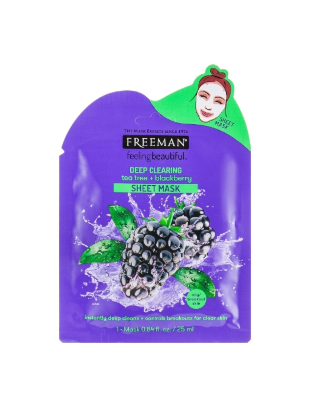 

Feeling Beautiful Tea Tree and Blackberry Sheet Mask Tea Tree + Blackberry
